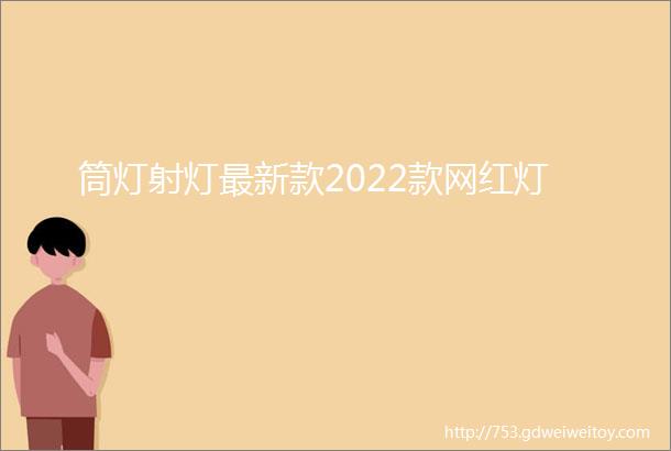 筒灯射灯最新款2022款网红灯